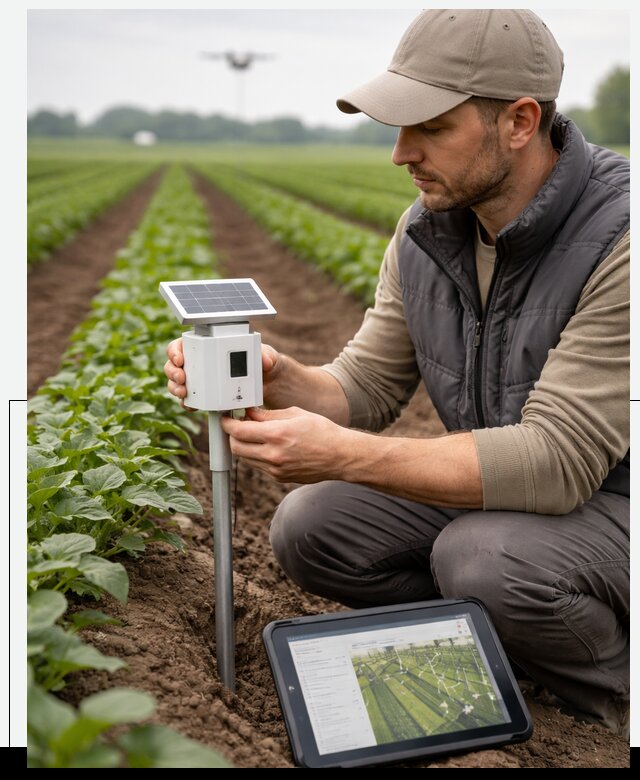 IoT мониторинг сельскохозяйственных полей и контроля в Нижнеудинске