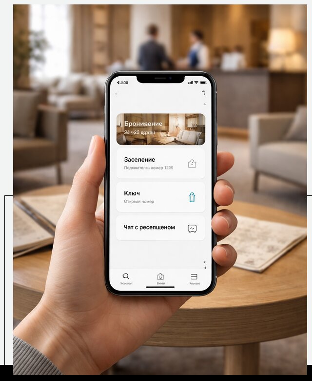 Мобильное приложение для гостей отеля в Нижнеудинске, управление сервисом